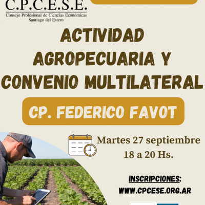 Actividad Agropecuaria y Convenio Multilateral